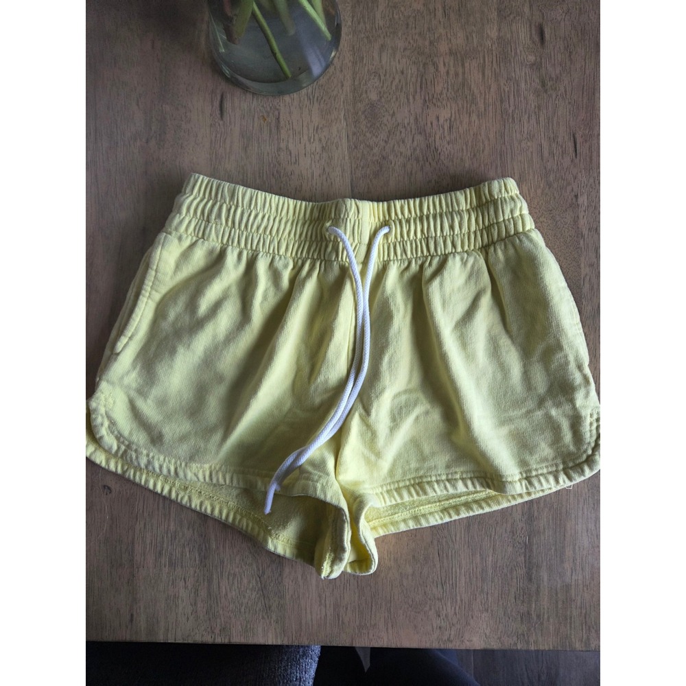 Out From Under Urban Outfitters Yellow Fleece Lounge Shorts Drawstring‎ XS